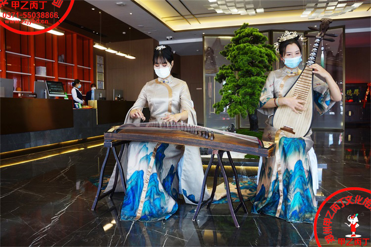 河南郑州大型开业庆典礼仪公司剪彩仪式甲乙丙丁活动策划尉氏东景国际酒店开业古筝琵琶迎宾签到.jpg